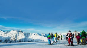 Skiers on the snow at Ischgl - Transfers