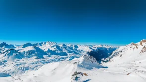 St Anton am Arlberg Transfers - white mountains and blue sky