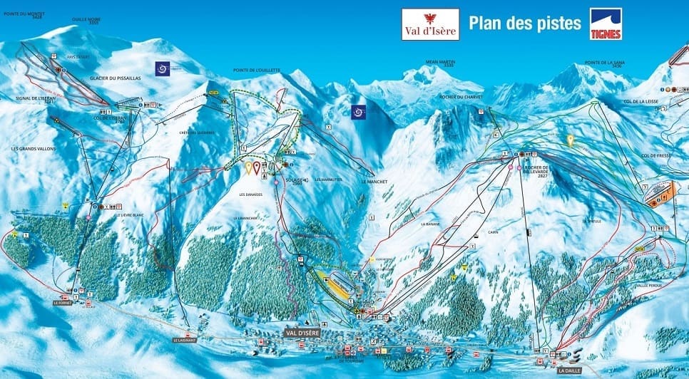 Val d'Isere Piste Map