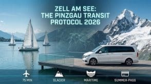 Alpine Lake and Mountain Transport Routes from Salzburg to Zell am See